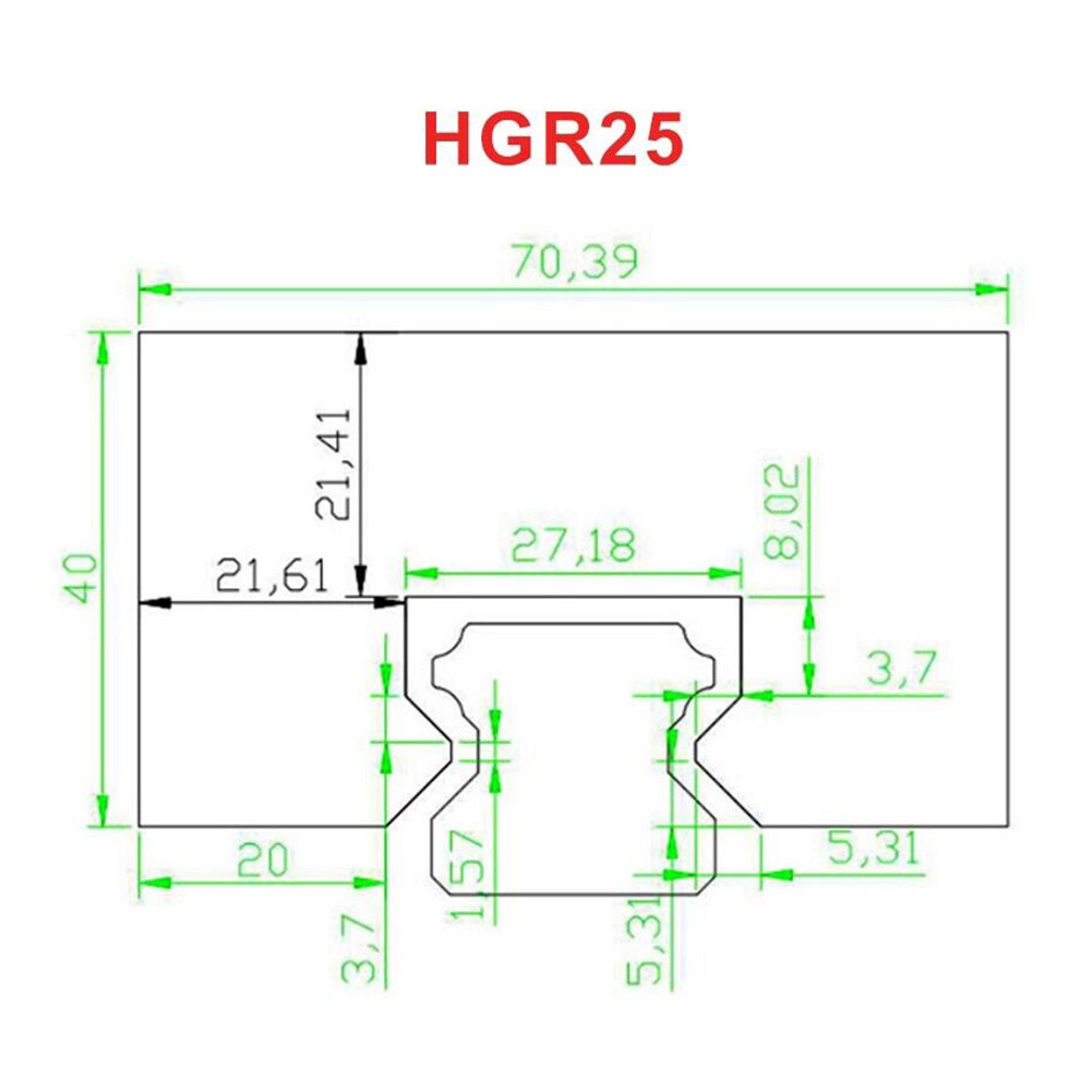 Dust Cloth Heavy duty HGR25 Linear Guide Bellows Dust Proof Cover