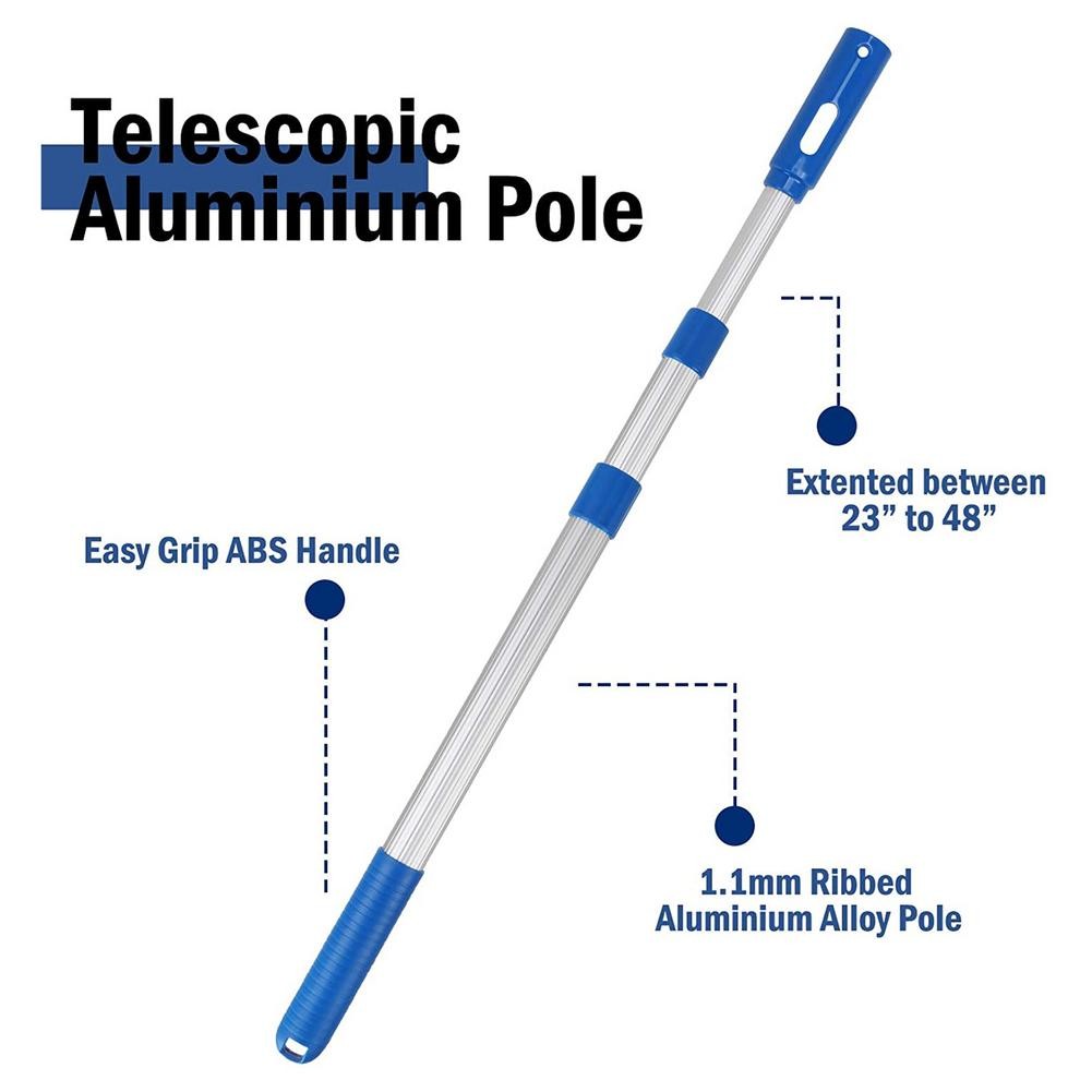 Pool Safety Life Bar Sturdy Aluminum Telescopic Swimming Pool Pole
