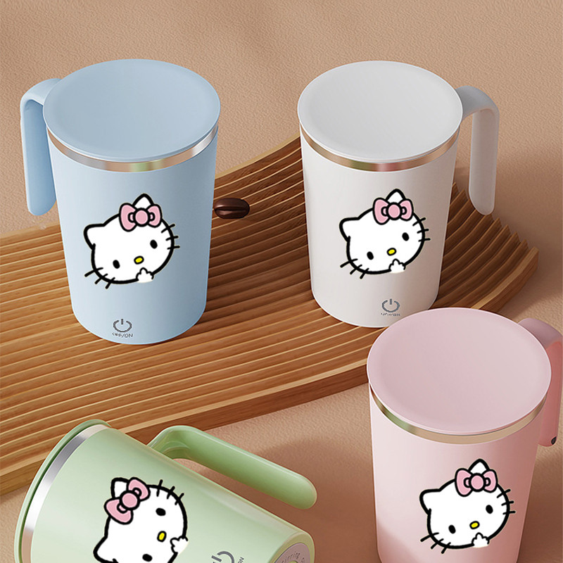 Hello kitty Electric Mixing Cup Stirring Coffee Sanrio Anime Cup