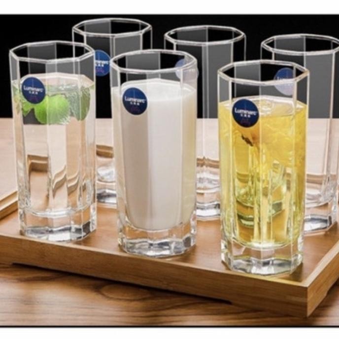 1 Set Isi 6 Pcs Luminarc Octime/Gelas Luminarc/Gelas Kaca/Gelas Susu