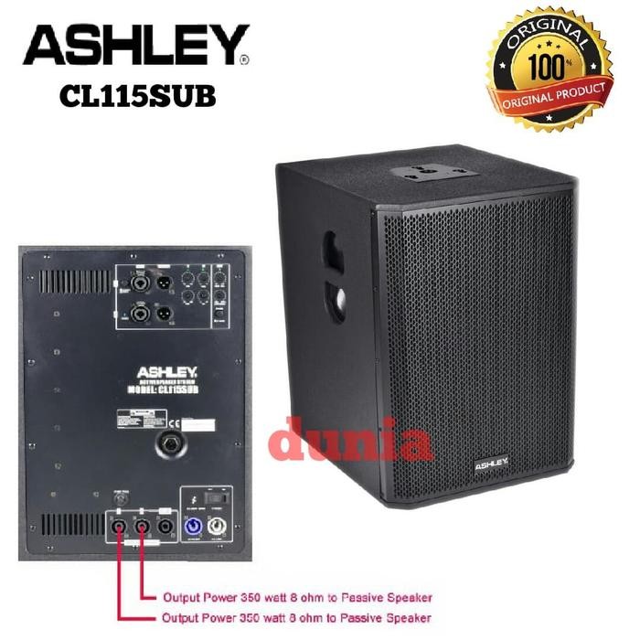 Subwoofer Aktif Ashley Cl115Sub 15 In With Output To Passiv