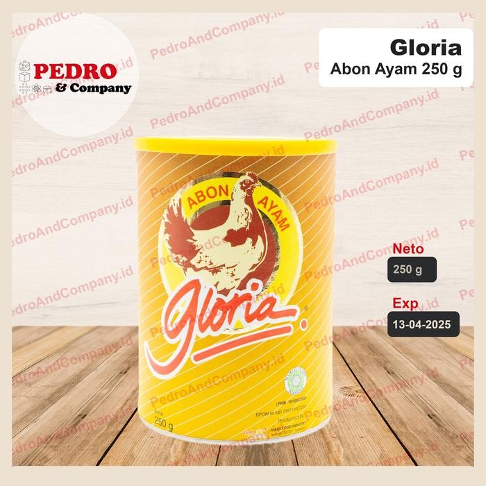 

BARANG TERLARIS Abon Ayam Gloria Original 250 gram - chicken floss / taburan roti