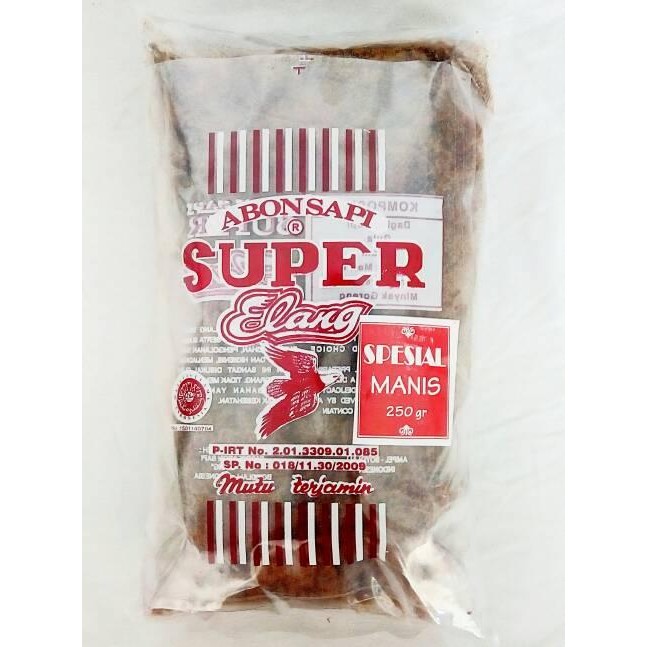 

BARANG TERLARIS Abon Sapi Tidak Pedas Super Elang Salatiga 250 gr