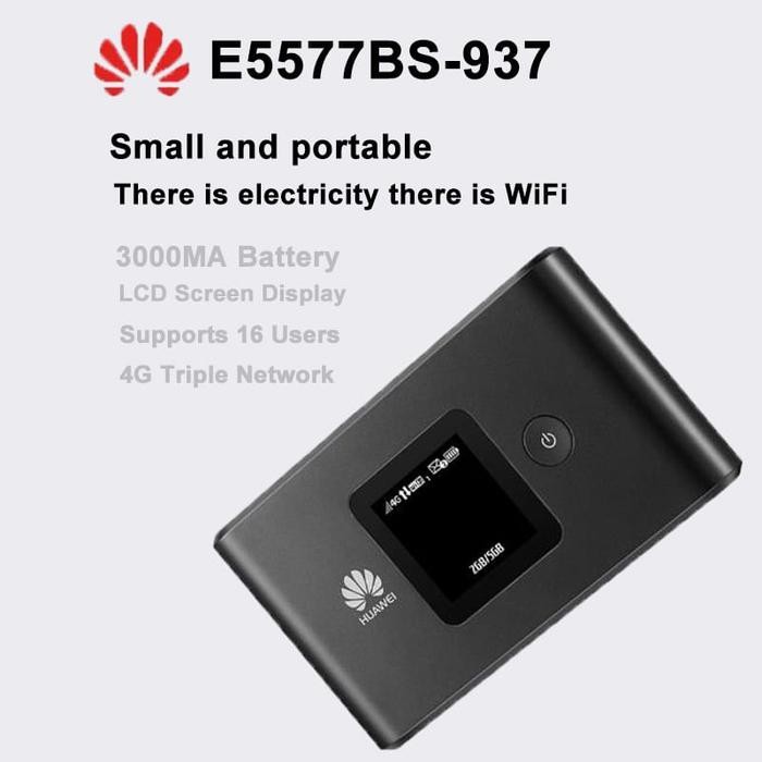 MIFI MODEM WIFI ROUTER 4G LTE HUAWEI E5577 [MAX2] 3000MAH