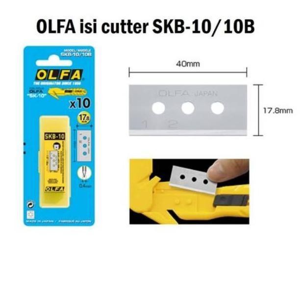 

Refill Cutter Blade Skb-10/10B (10Pcs Pack With Blister Pack) Olfa