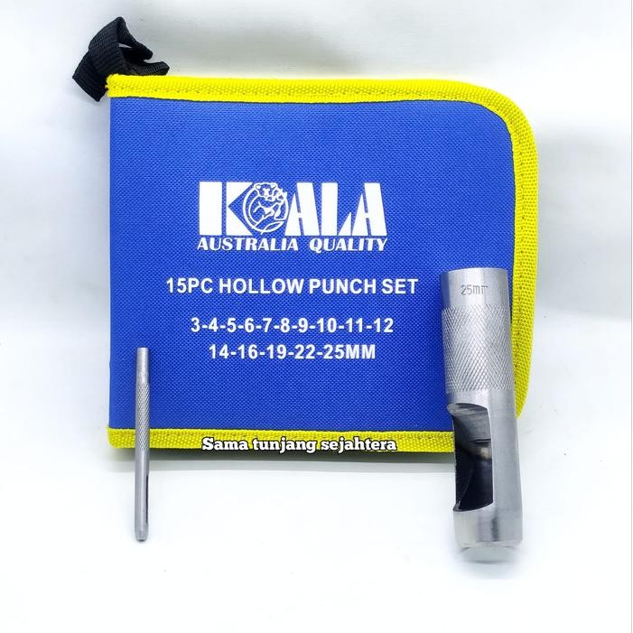 

Plong Set 15 Pcs (3 - 25 Mm) / Hollow Punch Pembolong Plat