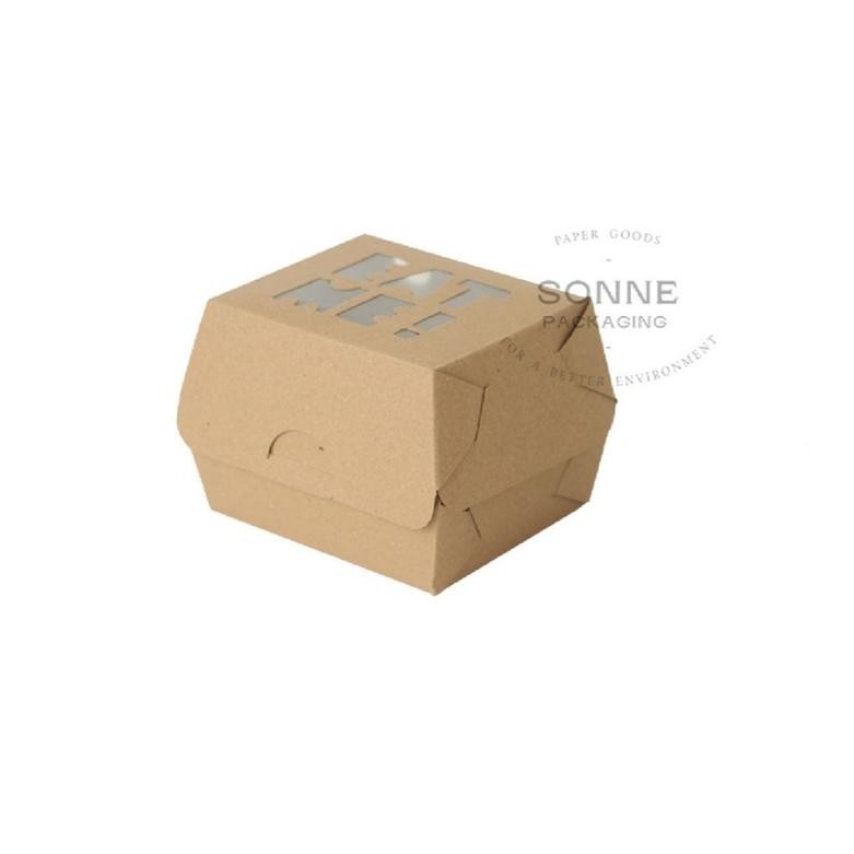 Lunch Box Burger Polos Dan Eat Me 1 Pack Isi 50 Pcs /Box Burger