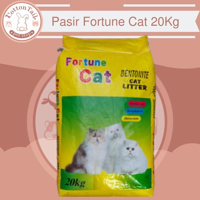 PASIR KUCING GUMPAL FORTUNE CAT 20kg / FORTUNE CAT 20KG ( OJOL )