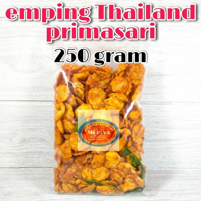 

Emping Thailand Pedas Manis Jeruk Primasari Kiloan Murah Cemilan 250 G