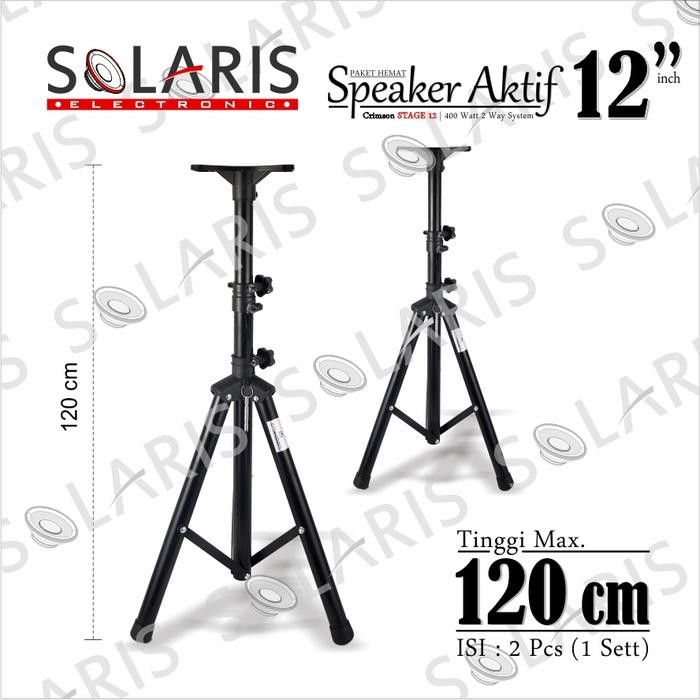 Paket Komplit Speaker Aktif 12 In Bluetooth Crimson Stage 12