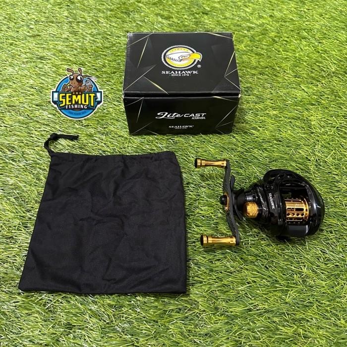 Laris Reel Baitcasting Seahawk Lite Cast 103Hsl Shallow Spool Bait Finesse