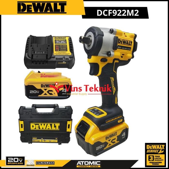 ATOMIC DCF922 Mesin Pembuka Impact Wrench Brushless DEWALT DCF922M2