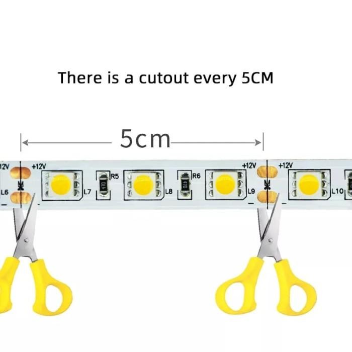 Lampu Led Strip 5050 Dc 12 Volt Ip 33 / Lampu Strip 12V / Lampu Ceilin