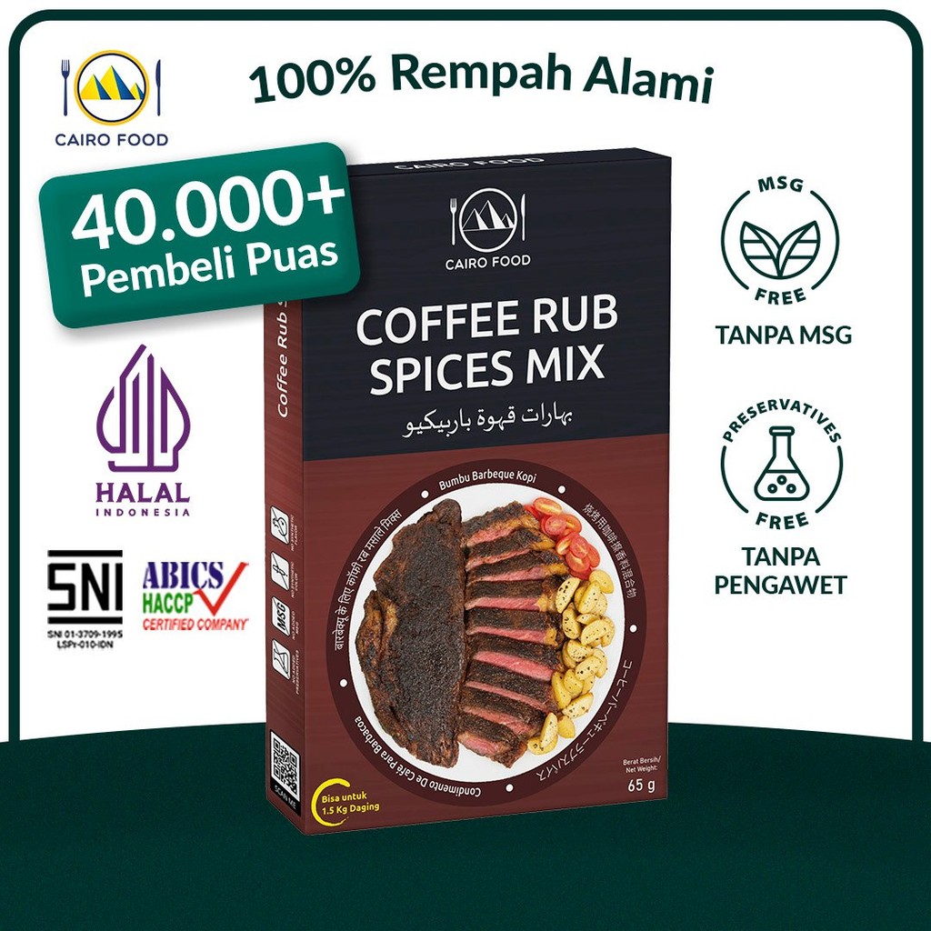 

Bumbu Barbeque Kopi Spice Mix Sehat - Cairo Food