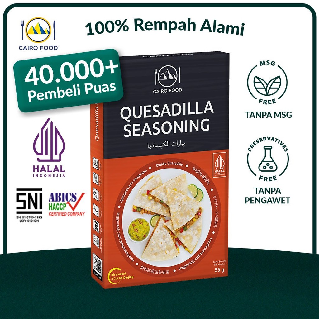 

Bumbu Quesadilla Spice Mix Sehat - Cairo Food