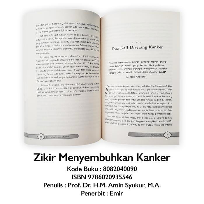 BUKU ZIKIR MENYEMBUHKAN KANKER PROF AMIN SYUKUR EMIR