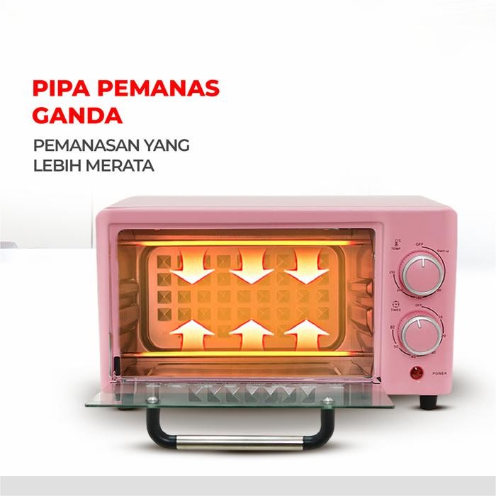 HOOPE Oven Listrik oven listrik low watt Electric Oven 400W Low watt Garansi 1 Tahun Pemanas