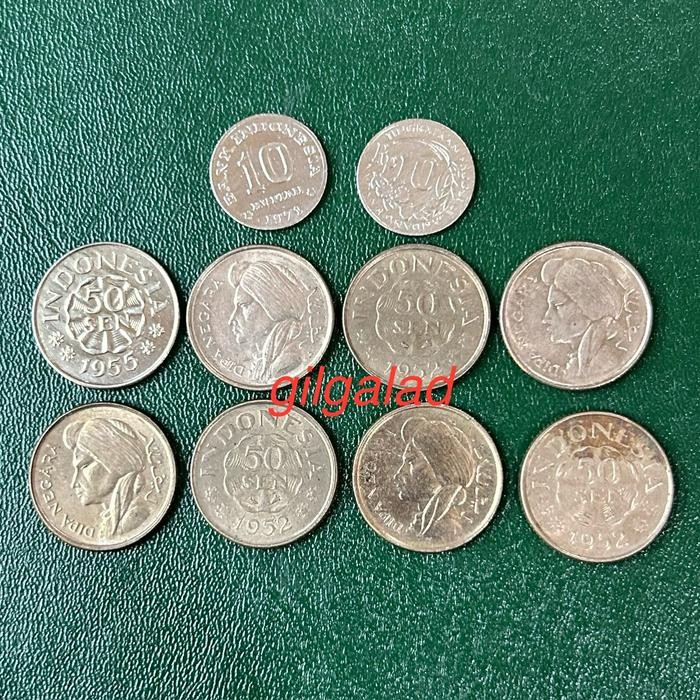 Pesta_Genz Paket Mahar Nikah 24 Rupiah Koin (8 Kpg 50 Sen Dipo & 2 Kpg 10 Rp 1971