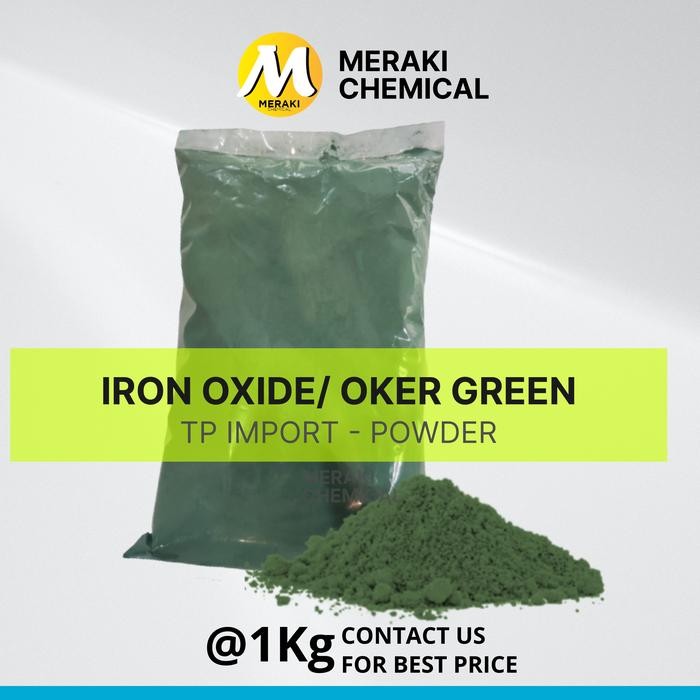Oker / Pigment Pewarna Iron Oxide Hijau Import