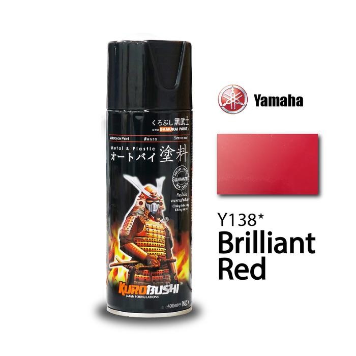 SAMURAI PAINT BRILLIANT RED Y138 MERAH CANDY 400ML - CAT SEMPROT