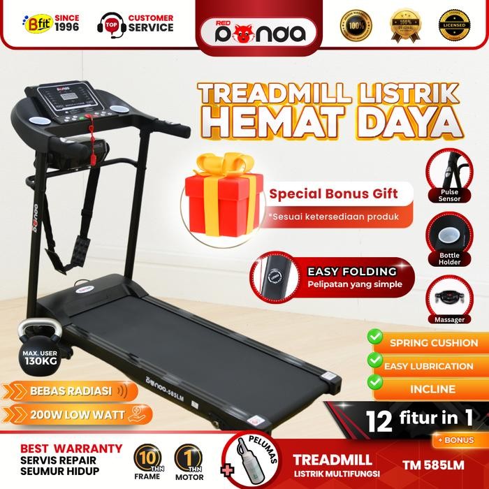 Treadmill Elektrik Redpanda 585Lm Alat Fitness Multifungsi Murah Listrik Lipat Portable Low Watt