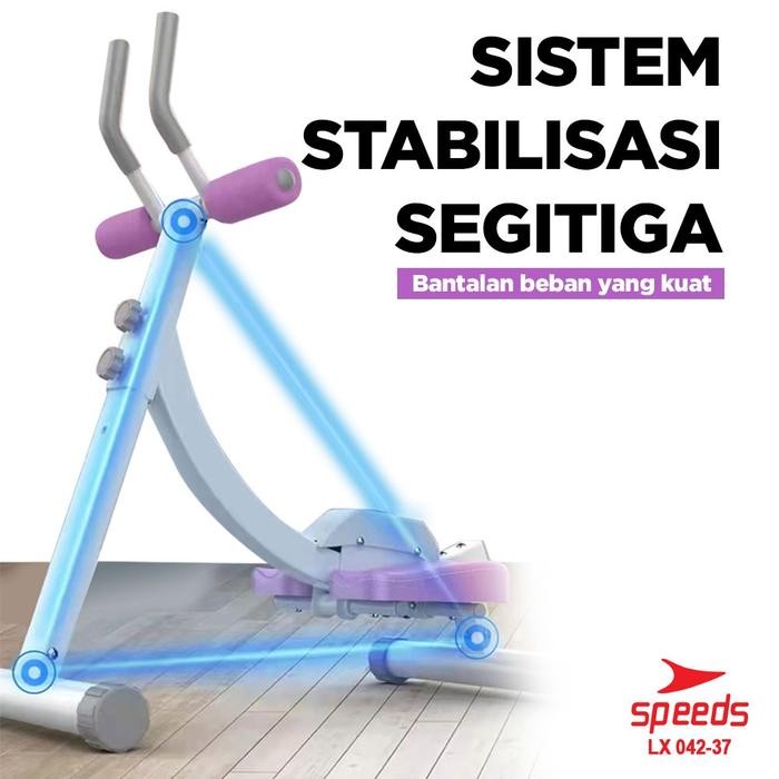 Speeds Ab Coaster Alat Olahraga Fitness Rumah Ab Roller Abdominal 042-37