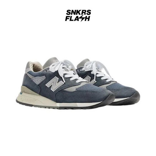 NEW BALANCE 998 Made In Usa Navy Sepatu Sneakers Unisex - U998NV - Size 45