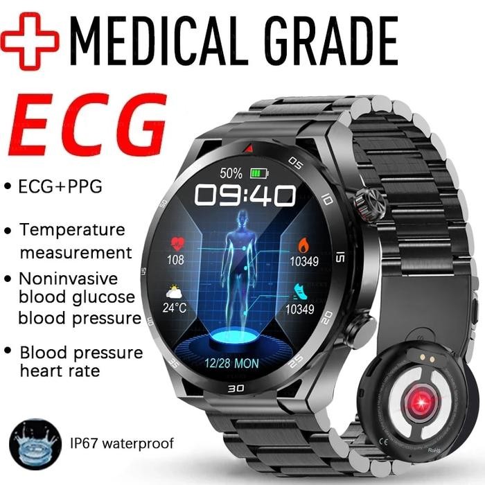 2023 New Blood Sugar Smartwatch ECG Smart Watches Monitoring
