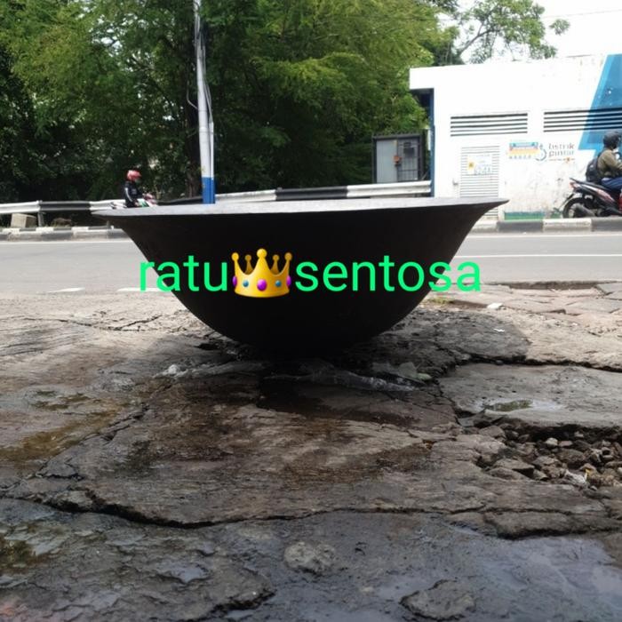 PREMIUM kuali cor besi besar ukuran 48 in 120 cm wajan dodol / wajan kerupuk