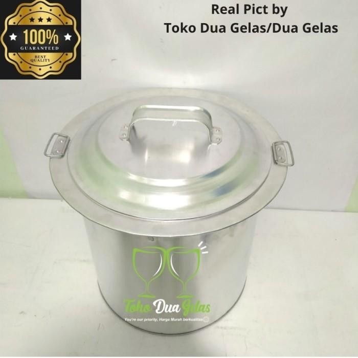 PREMIUM Dandang mie ayam alumunium 35 cm sekat lepas - panci tong mie ayam 35
