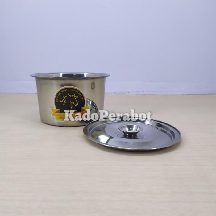 PREMIUM Panci Mini Golden Horse Panci Kecil Stainless Panci Full Stainless 14
