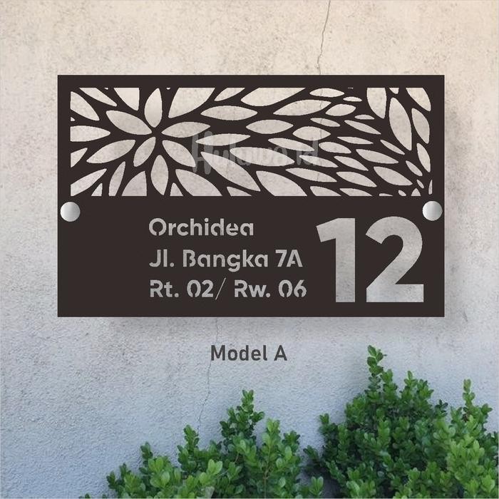 Nomor Rumah Acrylic / Nomor Rumah Akrilik Unik / Nomor Rumah Motif