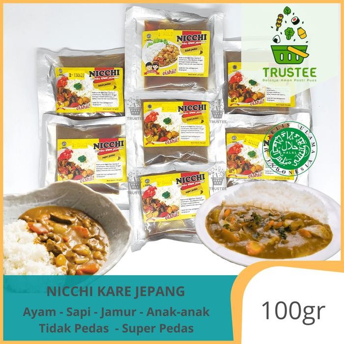 

New Nicchi Bumbu Kare / Kari Jepang Instan / Japanese Curry HALAL 100gr