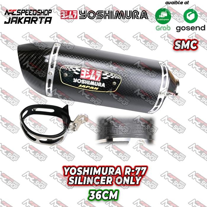 KNALPOT KENALPOT MOTOR YOSHIMURA JAPAN R77 SILENCER ONLY SMC YOSHI R 77 ORIGINAL Motorcycle terlaris