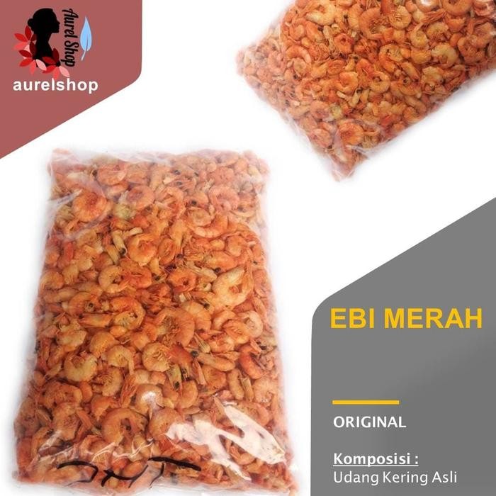 

PREMIUM Ebi Kulit Merah Udang Kering 1 kg Asin Food