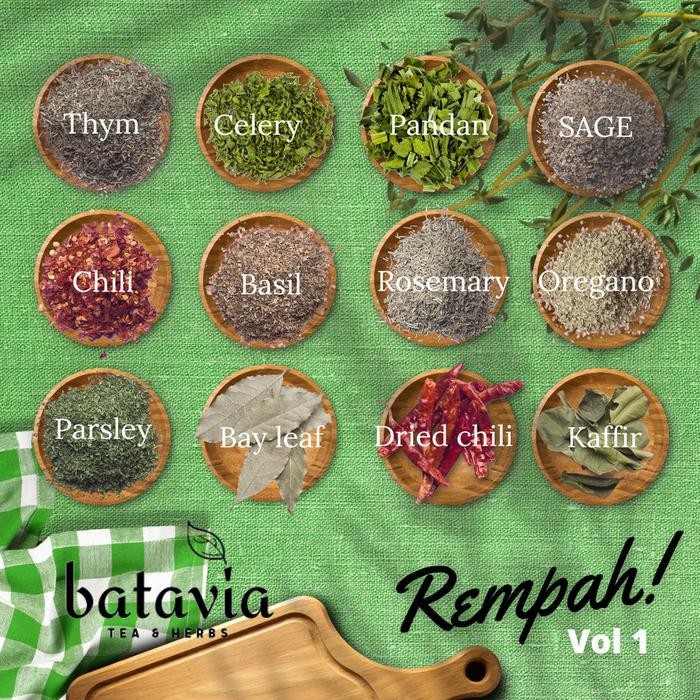 

PREMIUM Rempah Bumbu Kering Dried Herbs Pandan Oregano Rosemary Basil Parsley