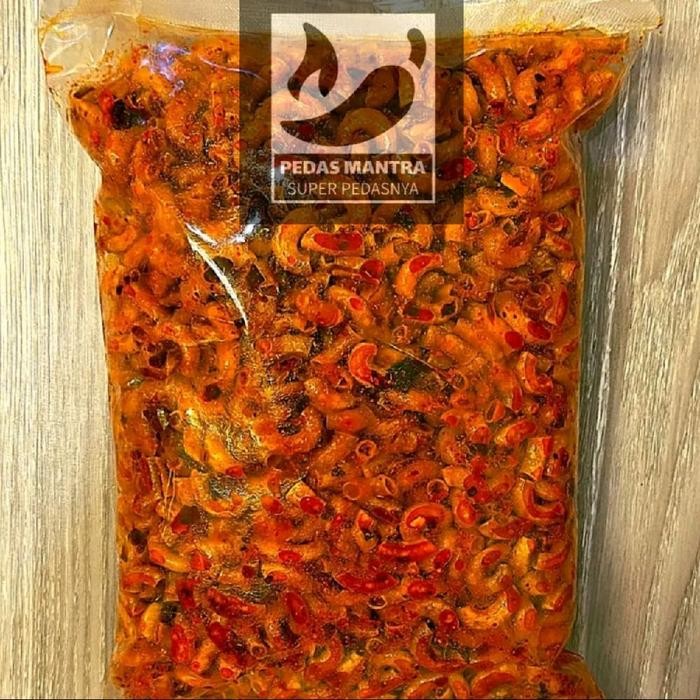 

PREMIUM 1/4 KG MAKARONI CIKRUH DAUN JERUK 250 GRAM DI JAMIN BIKIN NAGIH TIDAK PELIT BUMBU Pedas