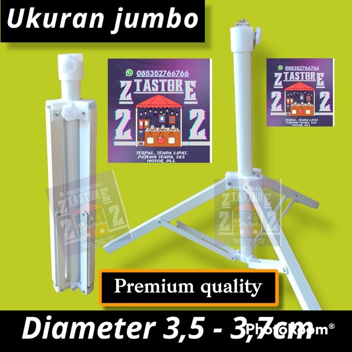 PREMIUM kaki penyangga jumbo payung tenda pantai tripod payung bazar cafe zta