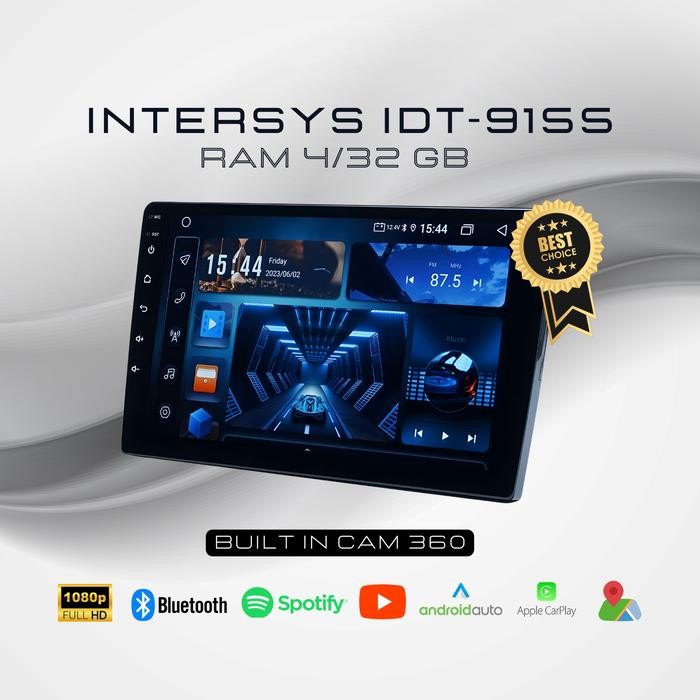 PREMIUM Head Unit Android 9inch Intersys IDT-9155 Kamera 360