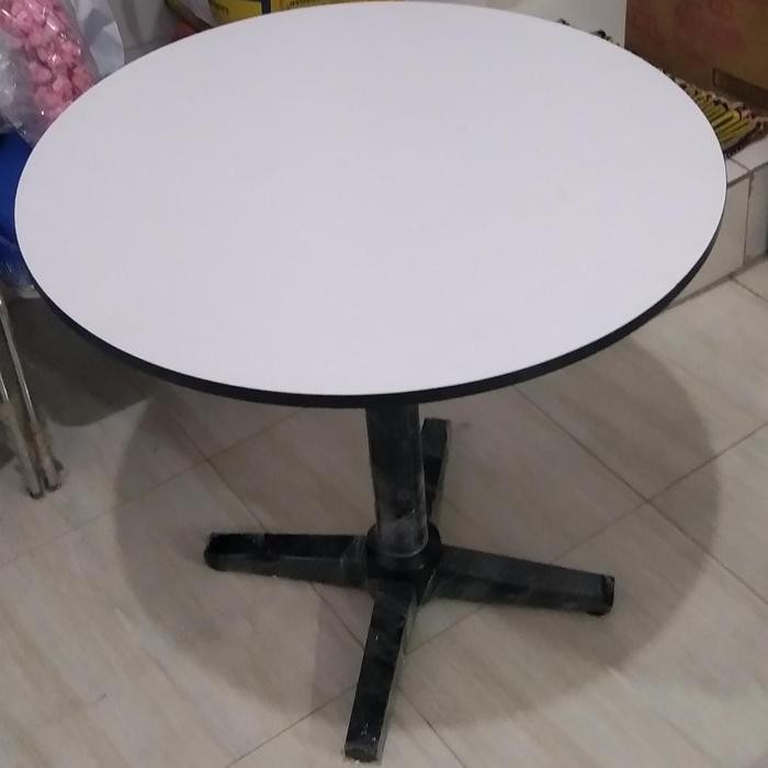 PREMIUM MEJA CAFE/MEJA RESTO BULAT DIAMETER 80 CM