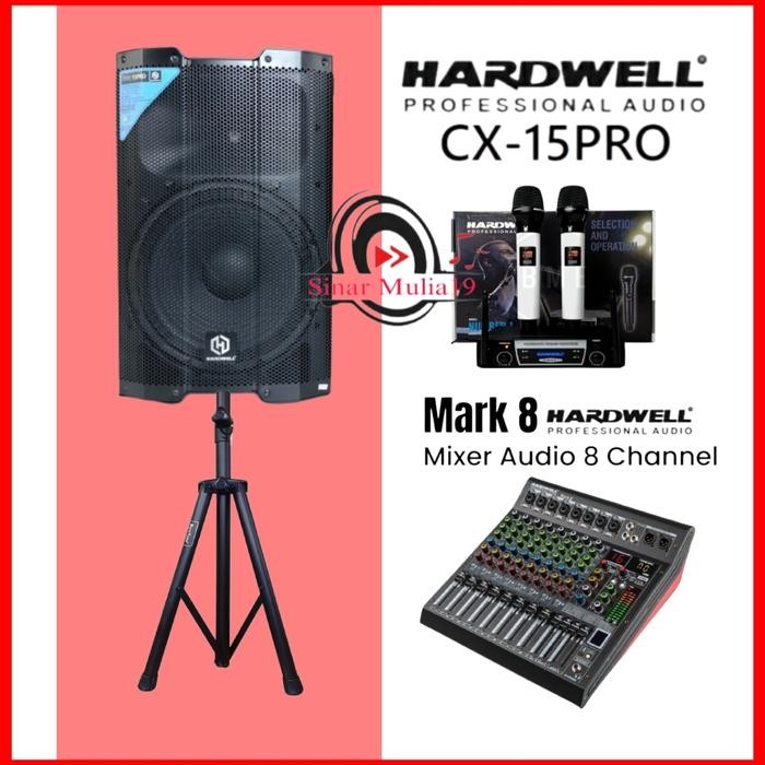 Paket Karaoke Speaker Aktif Hardwell Dsr 15 Xer Hardwell Mark8 C Wireless Hardwell Number 1