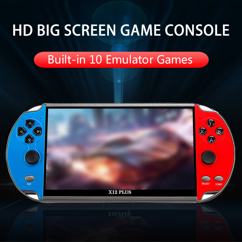 X7/X12 Plus Handheld Game Console 7 Inch HD Screen Portable Audio