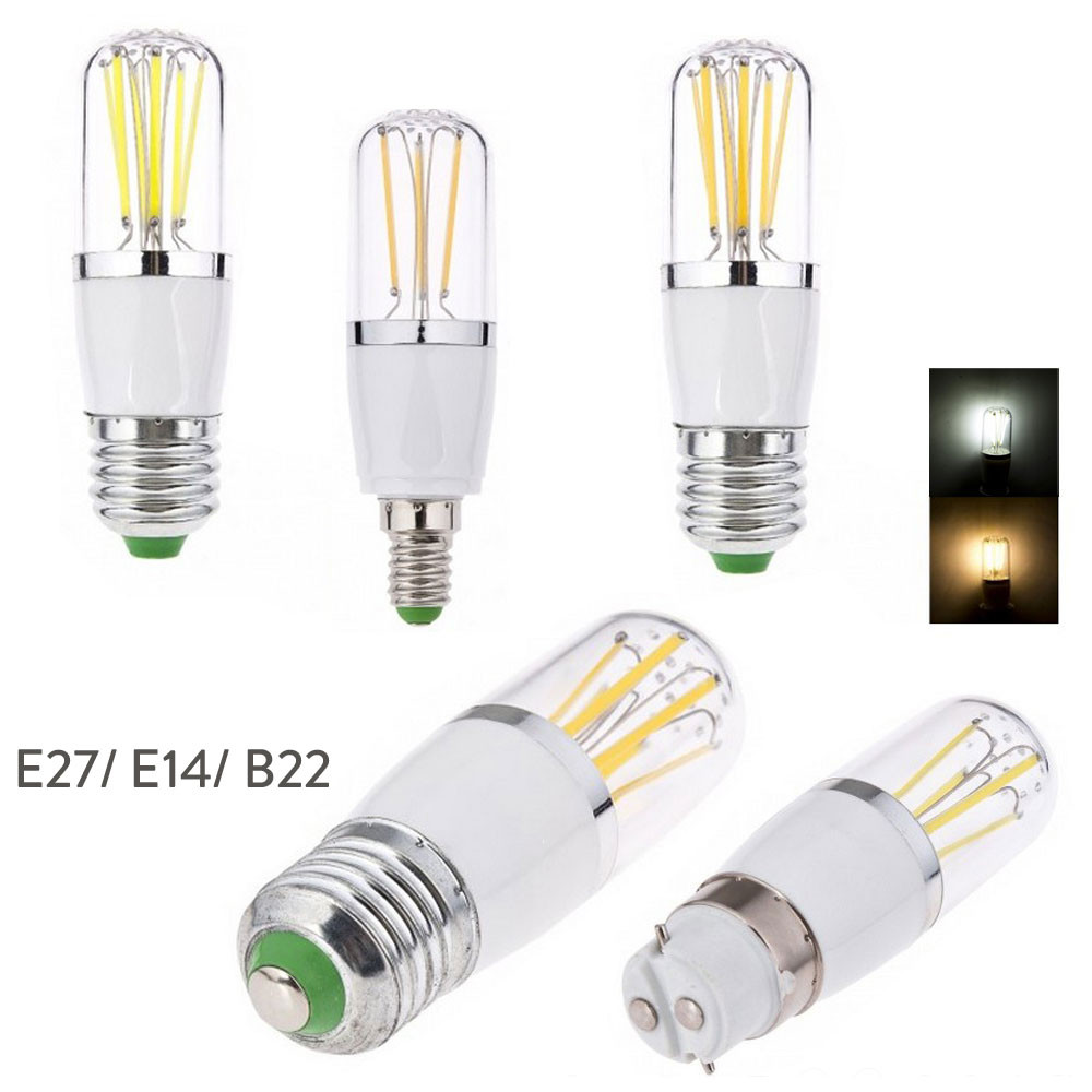 E14 E27 3W 4W 6W LED Filament Light Bulb Dimmable B22 Bayonet Replace