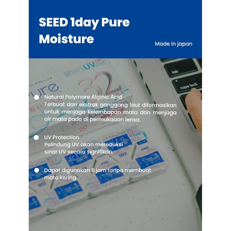 Softlens Seed 1Day Pure Moisture (Softlens Harian)