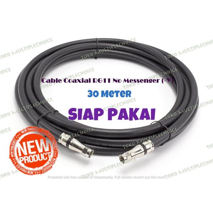Cable Coaxial RG11 (Cable 7C) 75Ohm-30 Meter-SIAP PAKAI