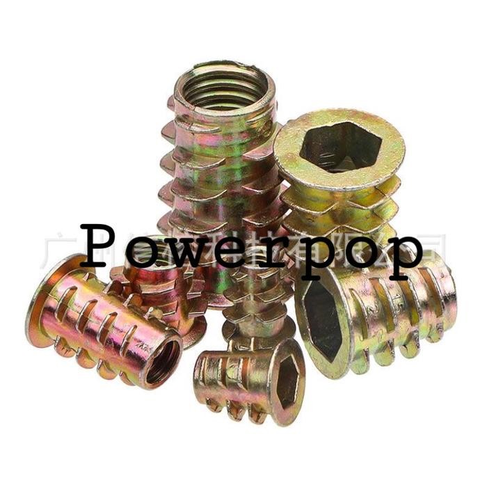 130Pc Mur Nanas/ Mur Tanam Insert Knockdown M4 M5 M6 M8 M10 Thread Nut #Gratisongkir