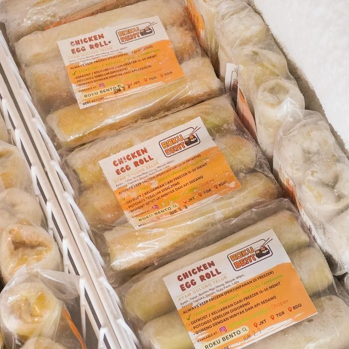 HALF PACK - Eggroll Roku Bento BSD isi 3 Roll