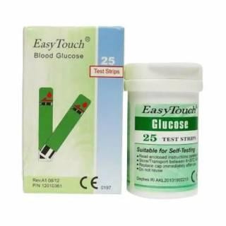Easy Touch Strip Test Cek Gula Darah Isi 25 Stik Gds Glucose Easytouch