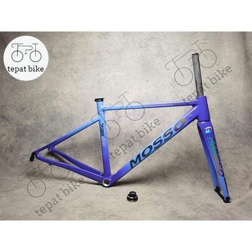 Frame Fork Roadbike Mosso 735 SCA Include Headset - Solar Neptune Sky