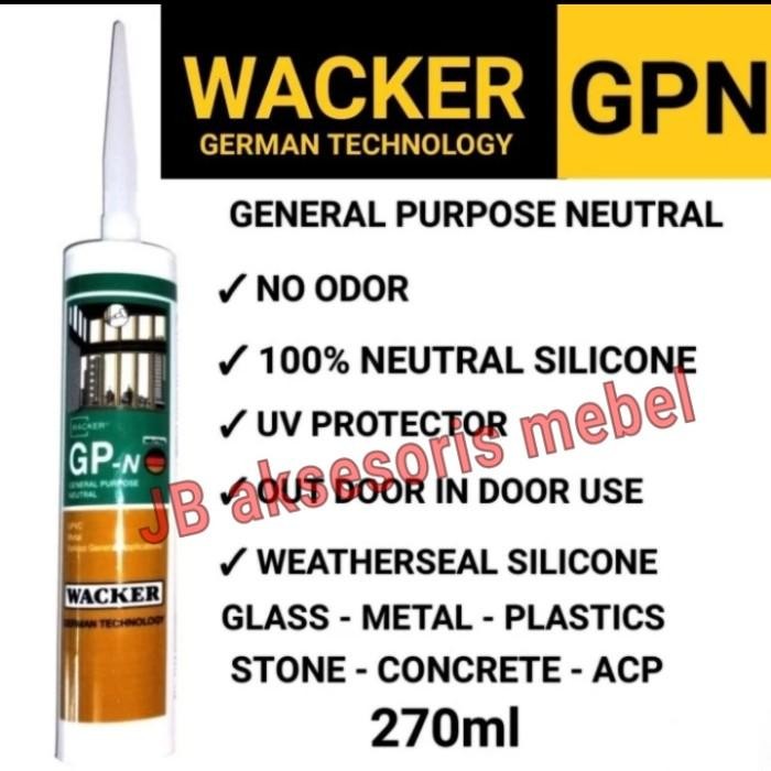 [Expert] LEM KACA NETRAL GP WACKER / SEALANT NON ASAM